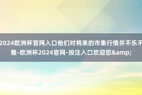 2024欧洲杯官网入口他们对将来的市集行情并不乐不雅-欧洲杯2024官网-投注入口欢迎您&