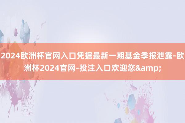 2024欧洲杯官网入口凭据最新一期基金季报泄露-欧洲杯2024官网-投注入口欢迎您&