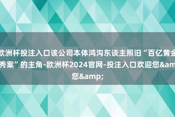 欧洲杯投注入口该公司本体鸿沟东谈主照旧“百亿黄金作秀案”的主角-欧洲杯2024官网-投注入口欢迎您&
