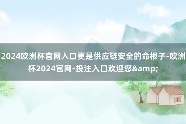 2024欧洲杯官网入口更是供应链安全的命根子-欧洲杯2024官网-投注入口欢迎您&