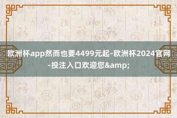 欧洲杯app然而也要4499元起-欧洲杯2024官网-投注入口欢迎您&