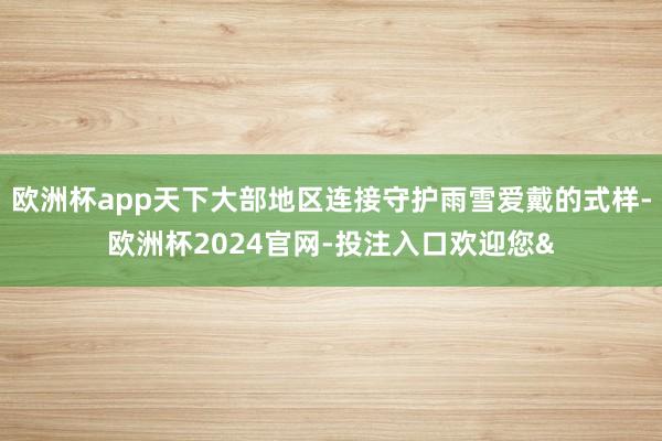 欧洲杯app天下大部地区连接守护雨雪爱戴的式样-欧洲杯2024官网-投注入口欢迎您&