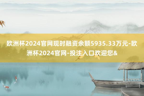 欧洲杯2024官网现时融资余额5935.33万元-欧洲杯2024官网-投注入口欢迎您&