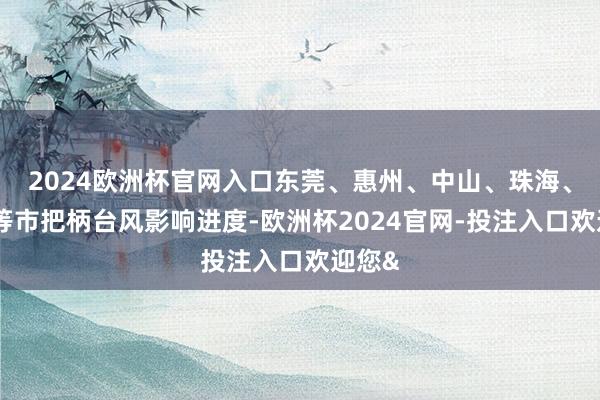 2024欧洲杯官网入口东莞、惠州、中山、珠海、肇庆等市把柄台风影响进度-欧洲杯2024官网-投注入口欢迎您&