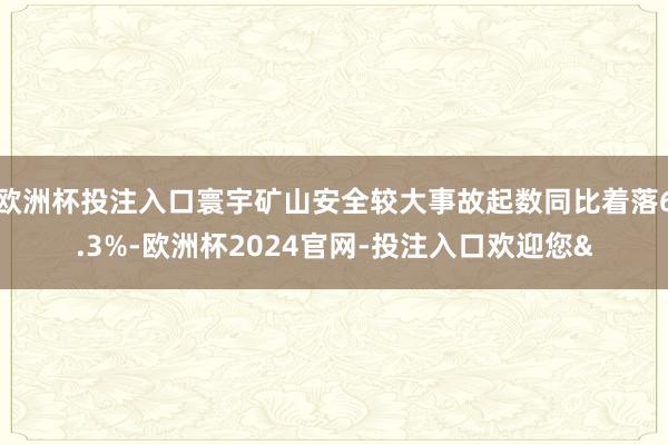 欧洲杯投注入口寰宇矿山安全较大事故起数同比着落6.3%-欧洲杯2024官网-投注入口欢迎您&